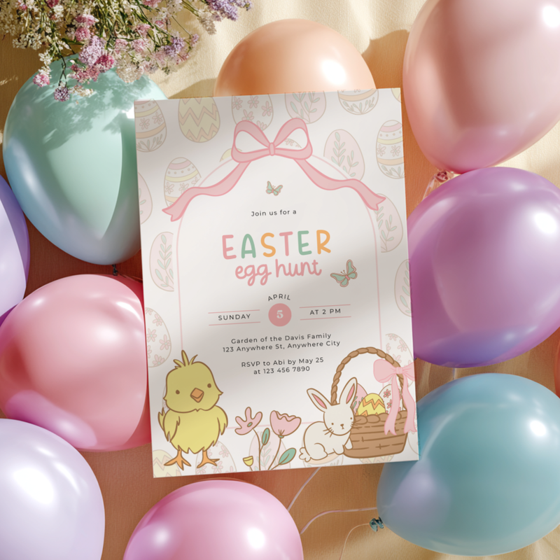 Easter Egg Hunt Invitation L102