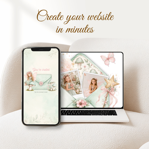 Magical Fairy Birthday Website Invitation with RSVP L99