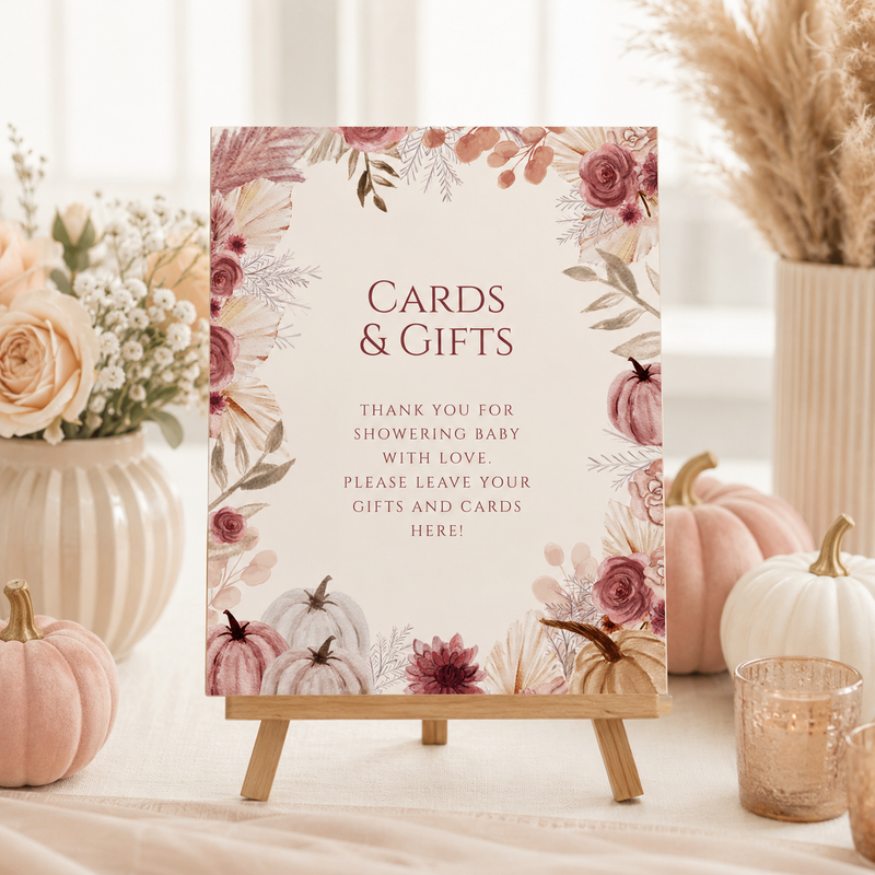 Fall Baby Shower Table Signs Bundle BS231
