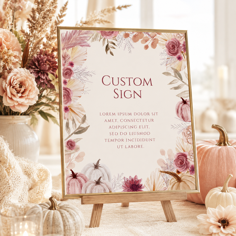 Fall Baby Shower Table Signs Bundle BS231