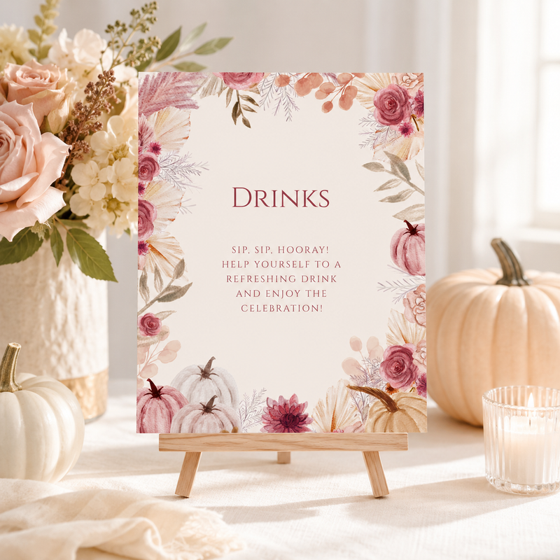 Fall Baby Shower Table Signs Bundle BS231