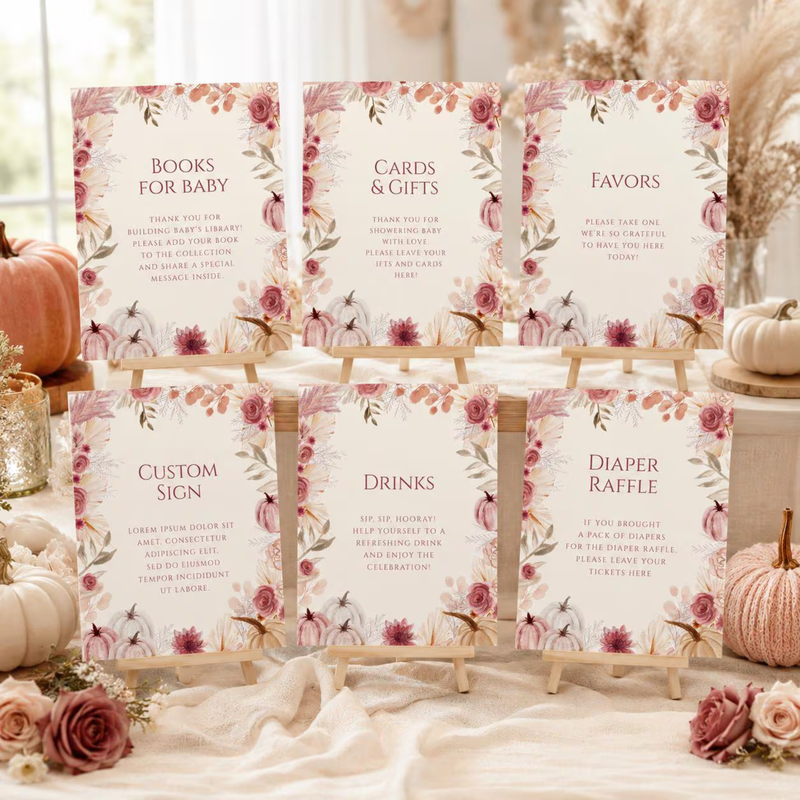 Falling in Love Baby Shower Printables Bundle BS321