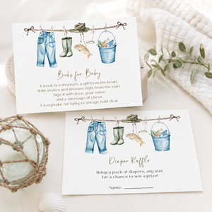 Little Fisherman Baby Shower Invitation Bundle  BS160