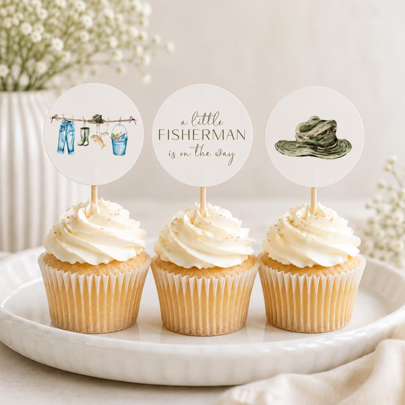 Little Fisherman Fishing Baby Shower Bundle BS160