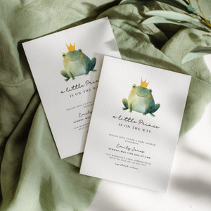 A Little Prince Is On The Way Baby Shower Invitation Template BS260