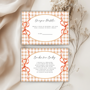 Gingerbread Cookie Christmas Baby Shower Invitation Bundle BS267