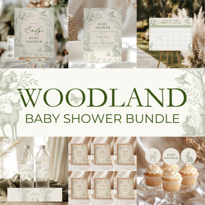 Green Woodland Baby Shower Bundle BS255