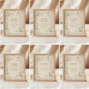 Green Woodland Baby Shower Bundle BS255