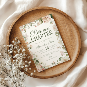 Her Next Chapter Bridal Shower Invitation L85