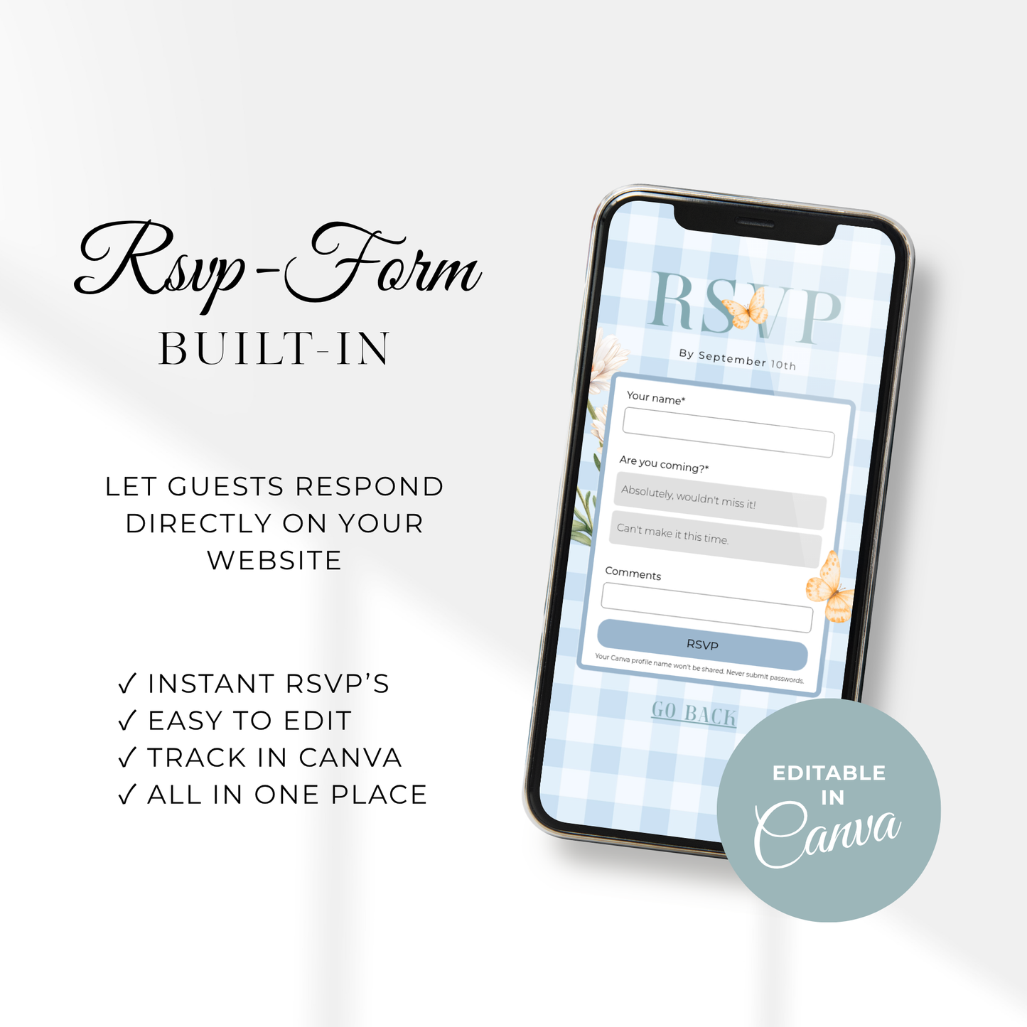Holy Cow Baby Shower Website Template - Editable RSVP Website for Baby Boy BS297