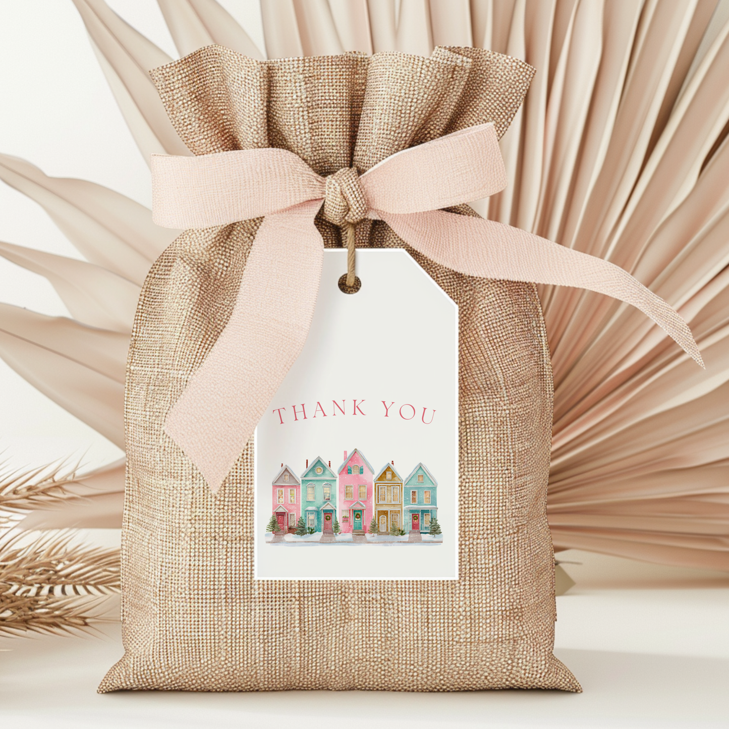 Baby Shower Mega Bundle - Pink Christmas Pastel Snowy Village BS248