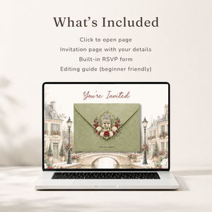 It Takes a Village Baby Shower Website Invitation with RSVP BS331