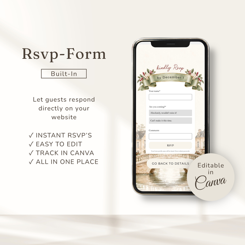 It Takes a Village Baby Shower Website Invitation with RSVP BS331