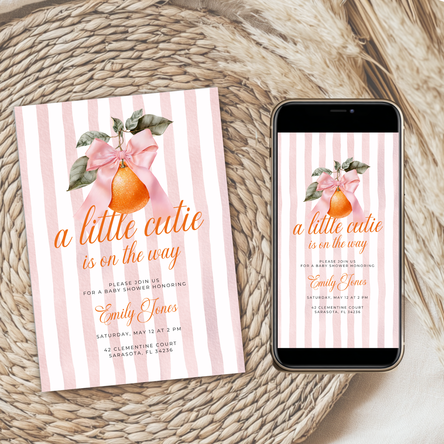 Little Cutie Baby Shower Invitation Bundle BS299