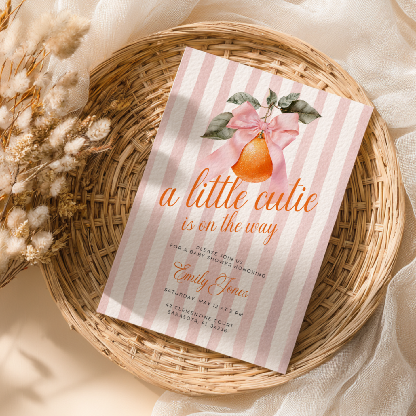 Little Cutie Baby Shower Invitation Bundle BS299