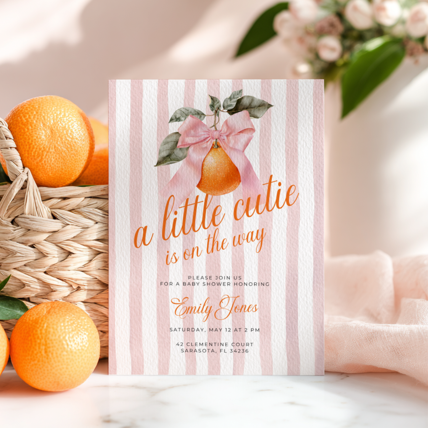 Little Cutie Baby Shower Invitation Bundle BS299