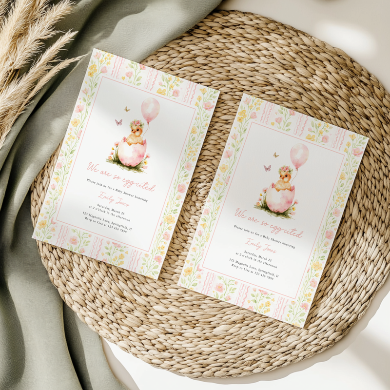Little Chick Spring Baby Shower Invitation BS287