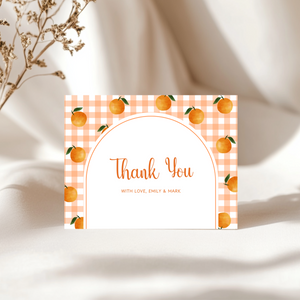 Baby Shower Invitation Bundle - Little Cutie Orange Citrus Summer Fruits BS109