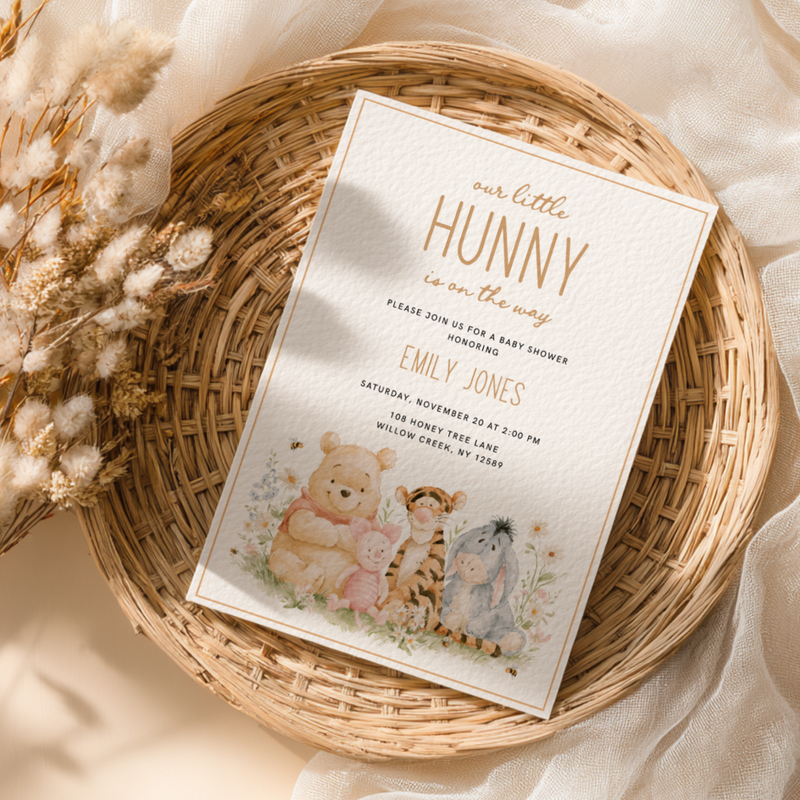 Little Hunny Storybook Baby Shower Invitation BS322