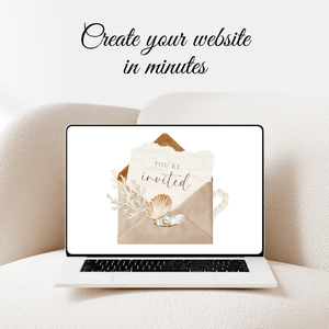 Little Pearl Baby Shower Website Template - Elegant RSVP Website