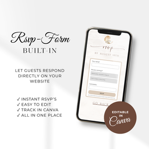 Little Pearl Baby Shower Website Template - Elegant RSVP Website