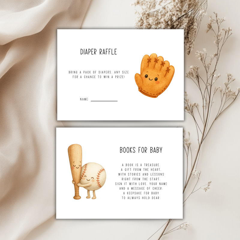 Baseball Baby Shower Invitation Bundle BS293
