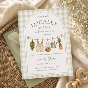 Locally Grown Baby Shower Invitation BS313