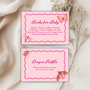 Love Bug Baby Shower Invitation Bundle Pink BS306
