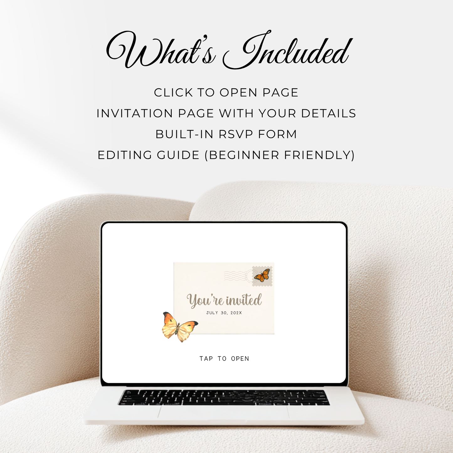 Love Bug Baby Shower Website Template - Editable RSVP Website