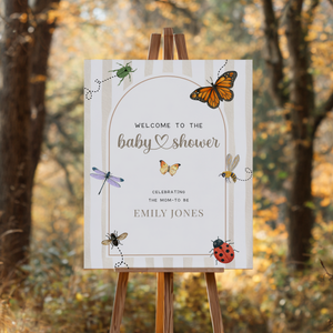 Love Bug Baby Shower Welcome Sign BS276