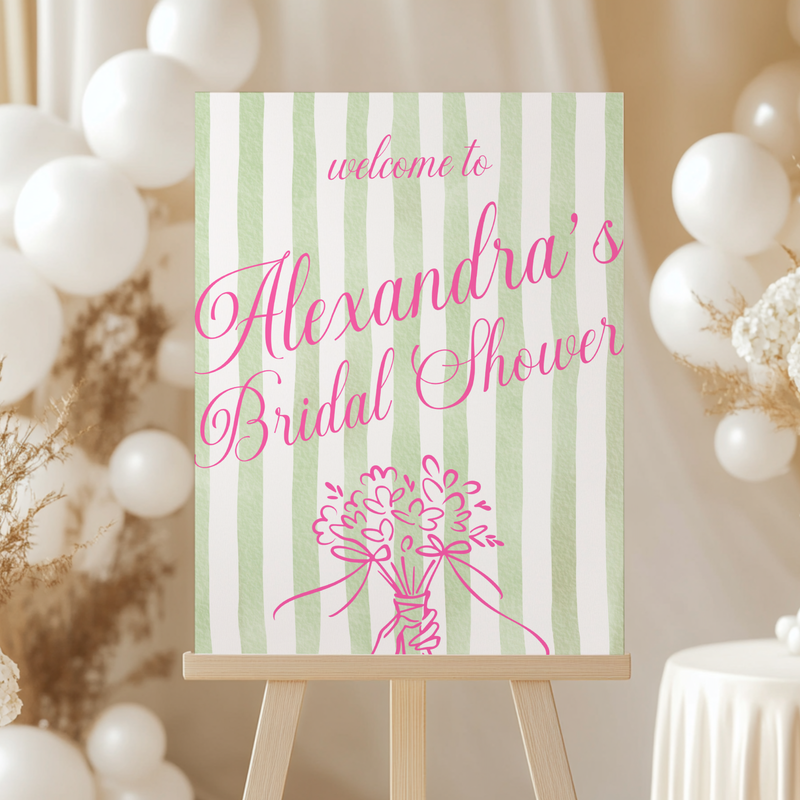 Love In Bloom Bridal Shower Welcome Sign L128