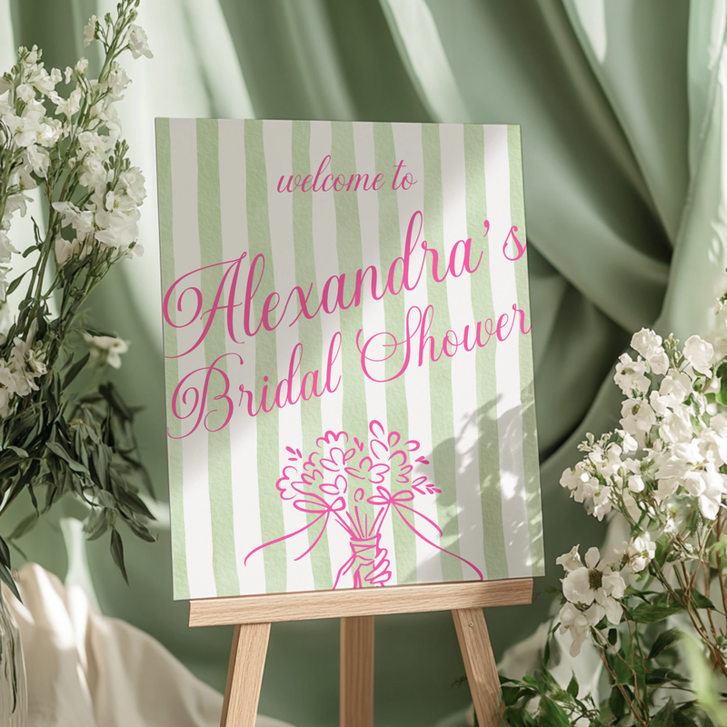 Love In Bloom Bridal Shower Welcome Sign L128