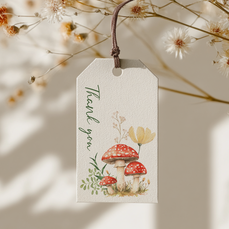 Baby Shower Mega Bundle - Red Mushroom Fall Woodland Forest Little Fungi BS82