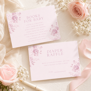 Pink Toile Baby Shower Invitation Set BS187
