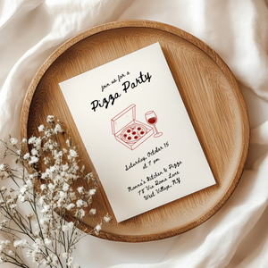 Pizza Party Invitation L135