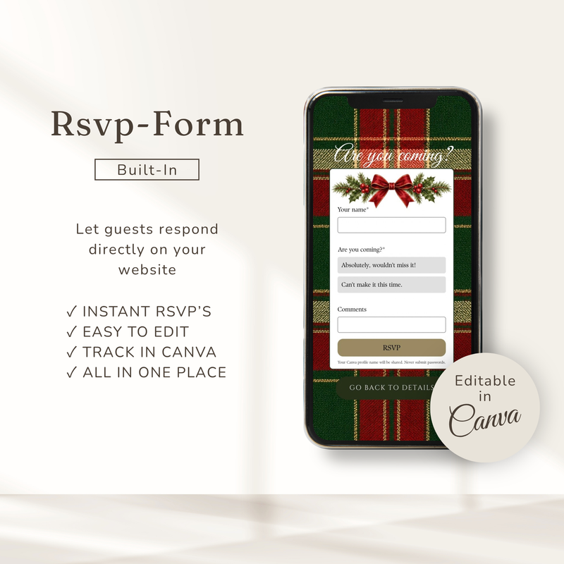 A Merry Little Baby Christmas Baby Shower Website Invitation with RSVP BS339