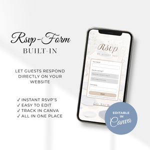 Sea You Soon Baby Shower Website Template - Under The Sea RSVP Website BS301