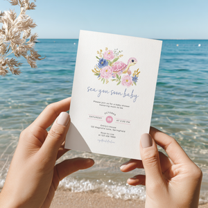 Sea You Soon Sea Turtle Baby Shower Invitation BS283