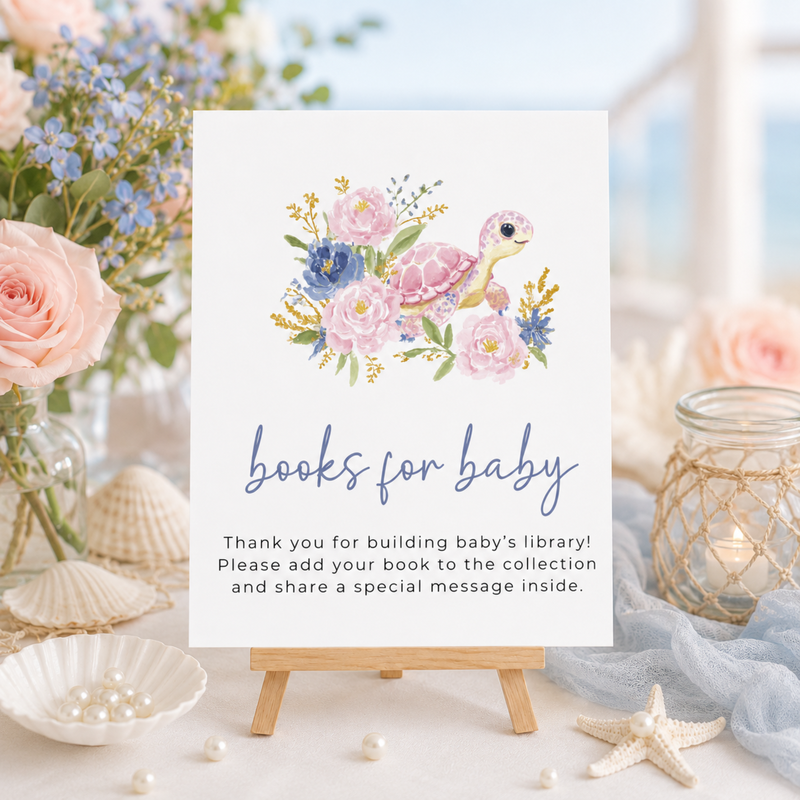 Sea You Soon Baby Shower Table Decor Sign Set BS283