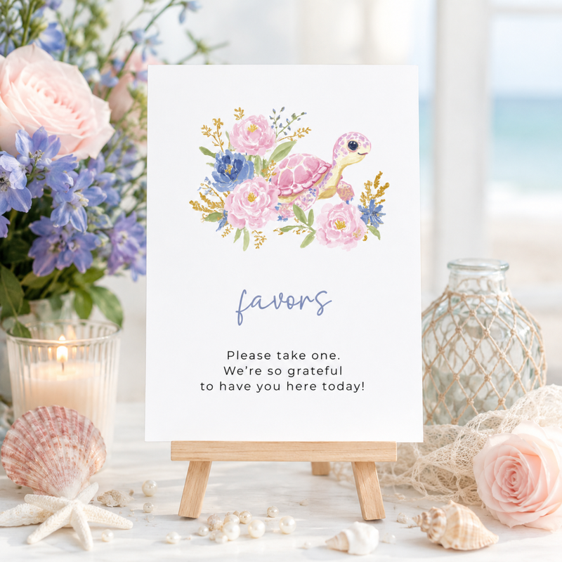 Sea You Soon Baby Shower Table Decor Sign Set BS283