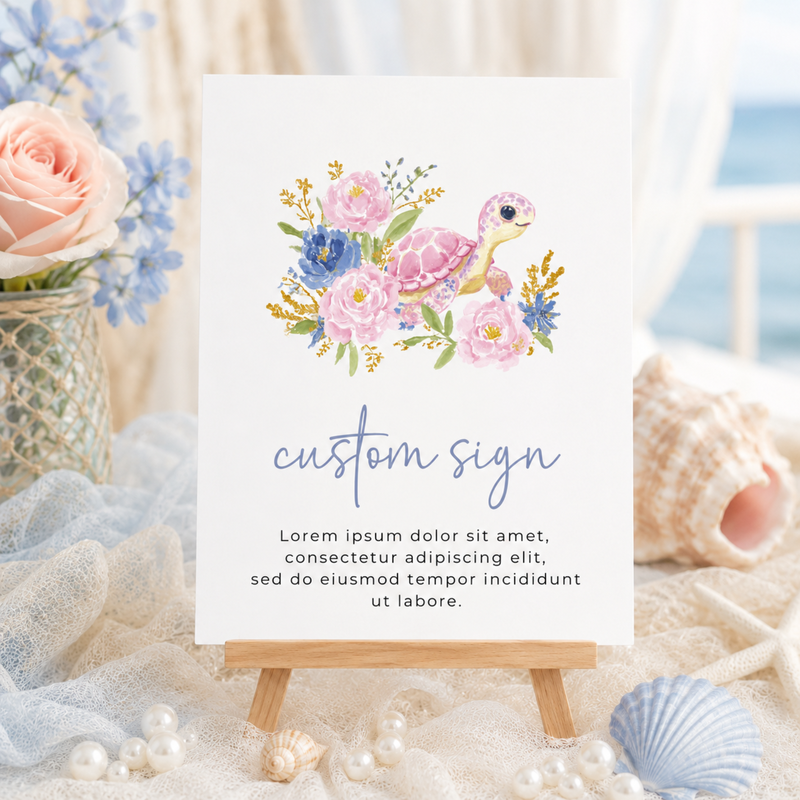 Sea You Soon Baby Shower Table Decor Sign Set BS283