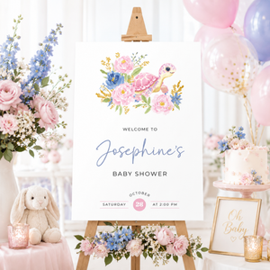 Sea Turtle Baby Shower Welcome Sign BS283