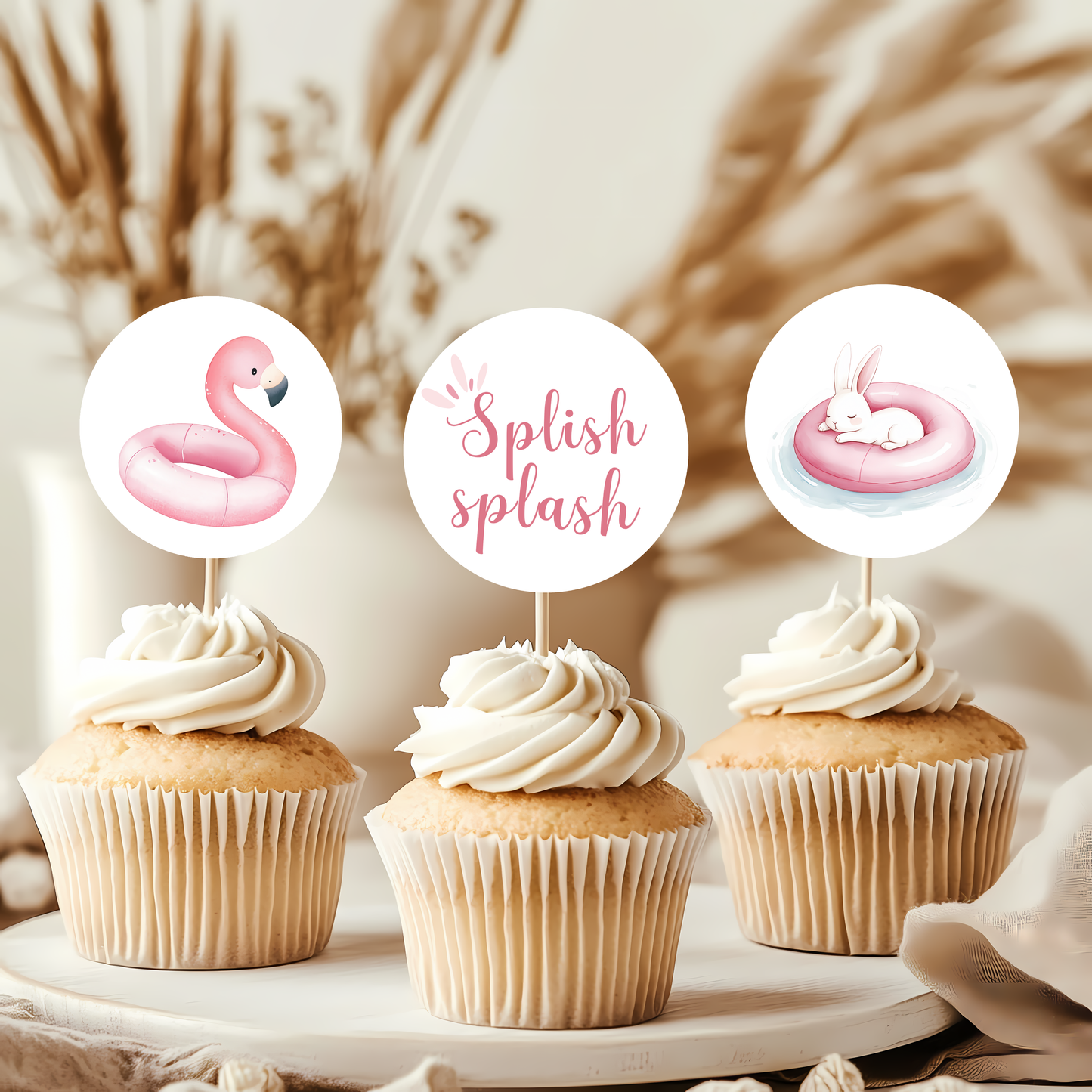 Baby Shower Mega Bundle - Splish Splash Baby Bash Girl Summer Pool Party Pink BS141