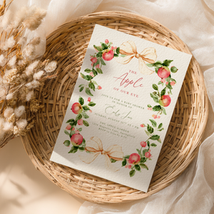 Baby Shower Invitation - Vintage Apple Of Our Eye BS227