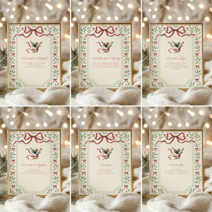 Baby Shower Mega Bundle - Vintage Floral Christmas Bundle of Joy BS232