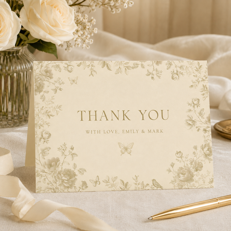 Butter Yellow Baby Shower Invitation Bundle – Elegant Toile Invitation Set BS187
